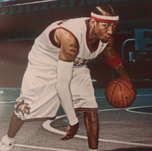 NEW!💯 ALLEN IVERSON 8.5x11 OLD SCHOOL PHILADELPHIA 76ERS ULTRA GLOSSY POSTER!🤩 - Picture 5 of 7
